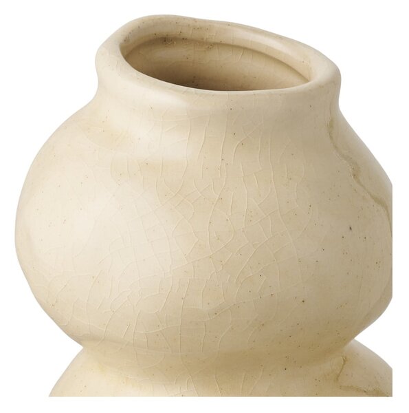 Béžová keramická váza (výška 19,5 cm) Rona – House Nordic