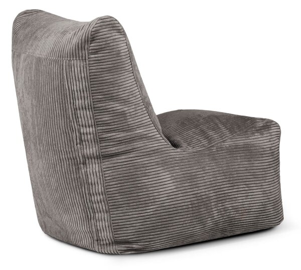 Černý manšestrový sedací vak Seat Lounge – SLOWDOWN