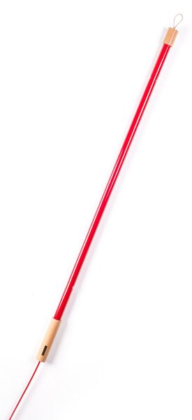 Stojací Lampa SELETTI, Linea, Červená, Obývací pokoj, Sklo, Design
