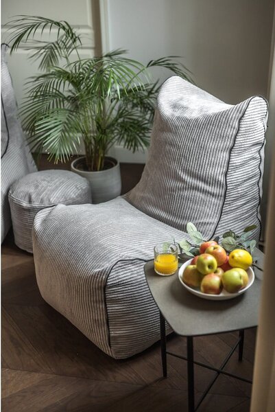 Černý manšestrový sedací vak Seat Lounge – SLOWDOWN