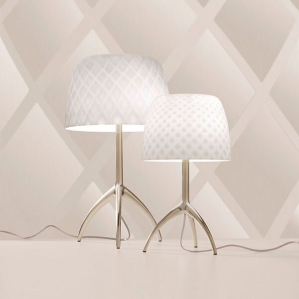 Stolní lampa Foscarini, Lumiere, Bílá, Obývací pokoj, Sklo, Design