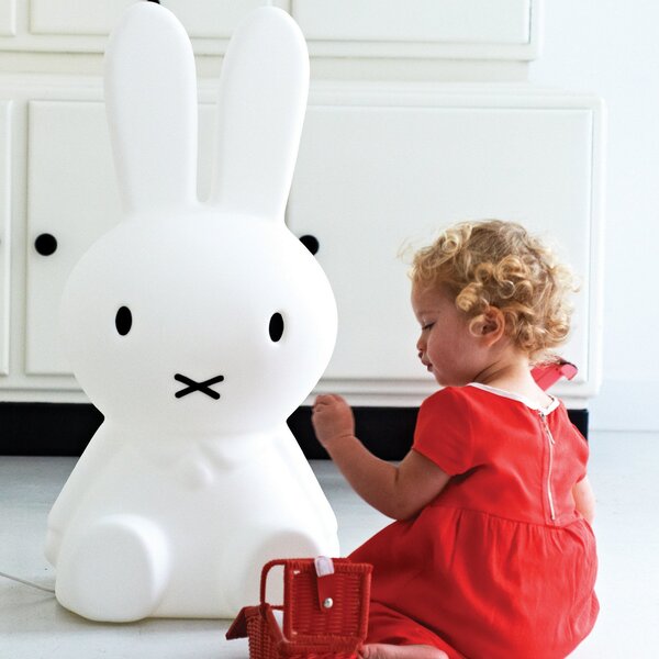 Stojací Lampa Mr Maria, Miffy, stmívatelné, Bílá, Dětský pokoj, Plast