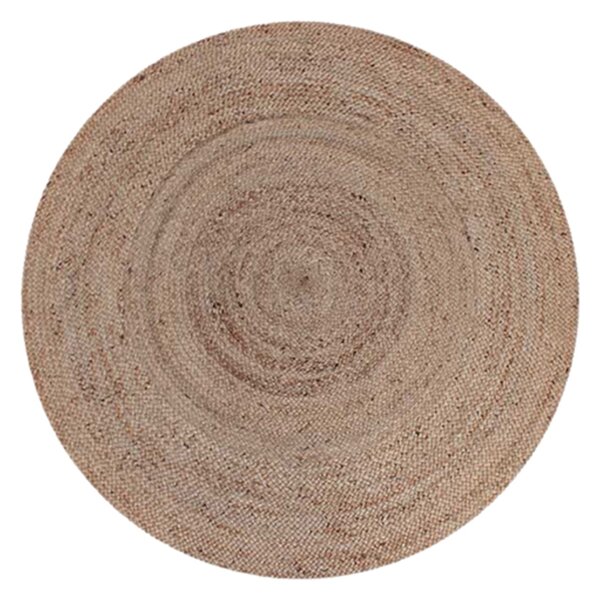 Přírodní kulatý koberec Braos M, 90x90 cm
