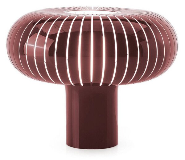 Stolní lampa Kartell, Teresa, stmívatelné, Červená, Obývací pokoj, Plast, Design