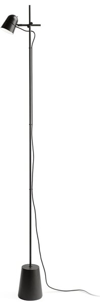 Stojací Lampa Luceplan, Counterbalance, stmívatelné, Černá, Obývací pokoj, Kov, Design