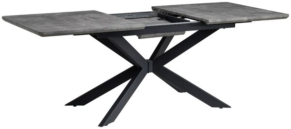 JÍDELNÍ STŮL, šedá, 160-200/90/76 cm P & B - Jídelní stoly, Online Only