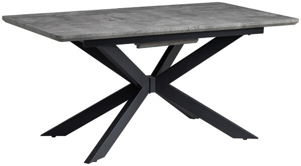 JÍDELNÍ STŮL, šedá, 160-200/90/76 cm P & B - Jídelní stoly, Online Only