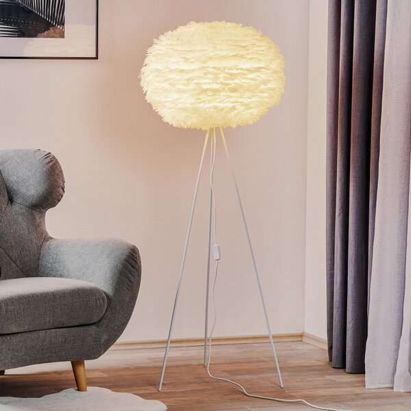 Stojací Lampa UMAGE, Eos, Bílá, Obývací pokoj, Kov, Design