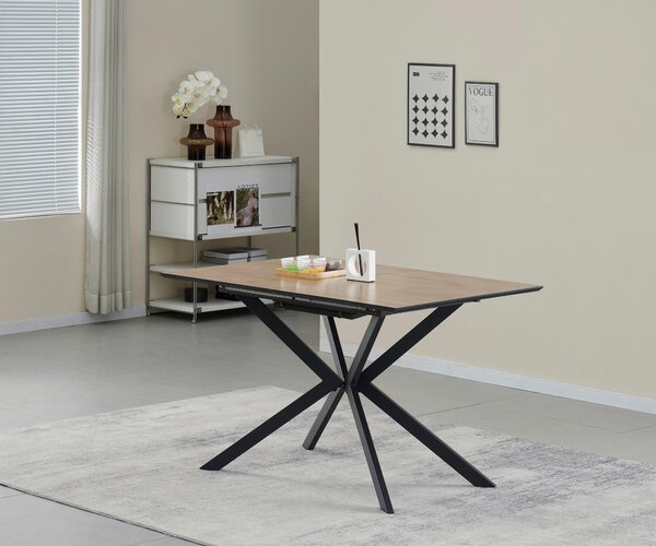 JÍDELNÍ STŮL, barvy dubu, 120-160/80/76 cm P & B - Jídelní stoly, Online Only
