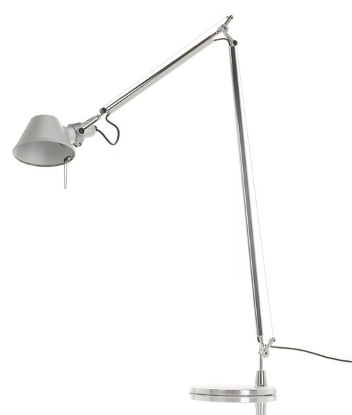 Stojací Lampa Artemide, Tolomeo Lettura, Šedá, Pracovna, Kov, Design