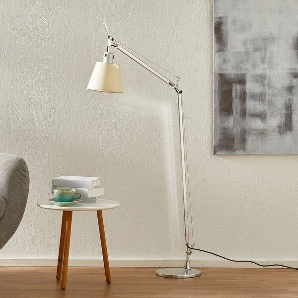 Stojací Lampa Artemide, Tolomeo, Bílá, Obývací pokoj, Kov, Design