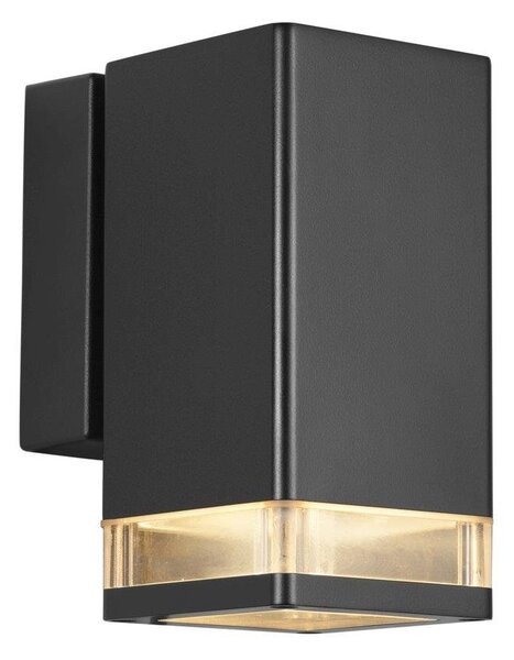 NOR 45321003 Venkovní nástěnné svítidlo Elm 1x20W GU10 černá čirá - NORDLUX