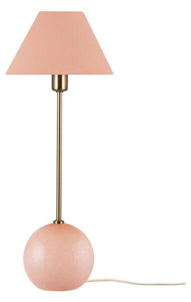 Stolní lampa Globen Lighting, Pudrová, Obývací pokoj, Sklo