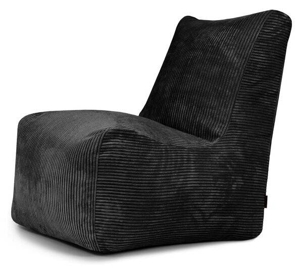 Černý manšestrový sedací vak Seat Lounge – SLOWDOWN