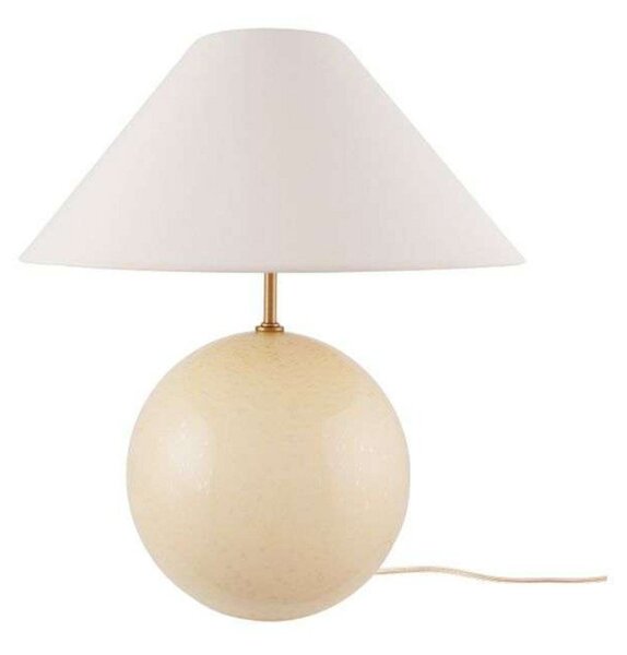 Stolní lampa Globen Lighting, IRIS, Béžová, Obývací pokoj, Sklo, Vintage