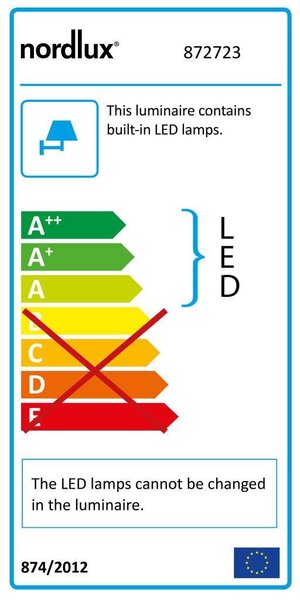 NOR 872723 Venkovní nástěnné svítidlo Nene 1x6W LED černá čirá - NORDLUX