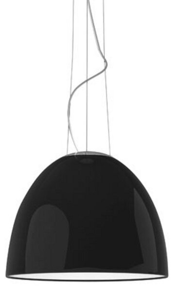 Závěsná svítidlo Artemide, Nur Gloss Mini, stmívatelné, Černá, Obývací pokoj, Kov, Design