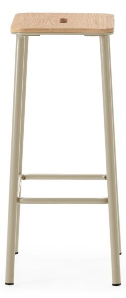 Krémové barové stoličky v sadě 2 ks (výška sedáku 65 cm) Abba – Marckeric