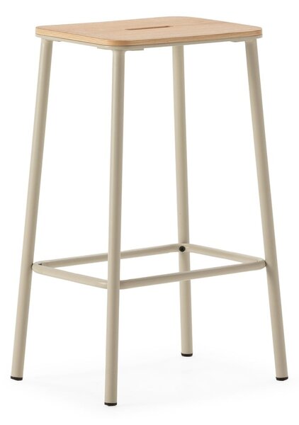 Krémové barové stoličky v sadě 2 ks (výška sedáku 65 cm) Abba – Marckeric