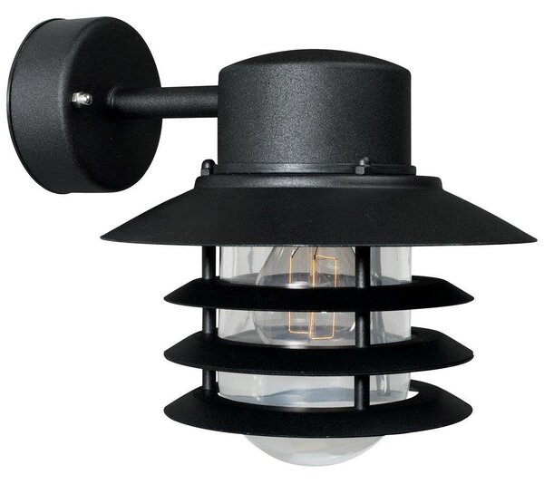 NOR 74471003 Venkovní nástěnné svítidlo Vejers 1x60W E27 černá čirá - NORDLUX