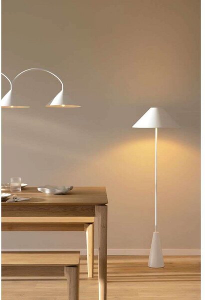 Stojací Lampa Globen Lighting, Bílá, Obývací pokoj, Kov