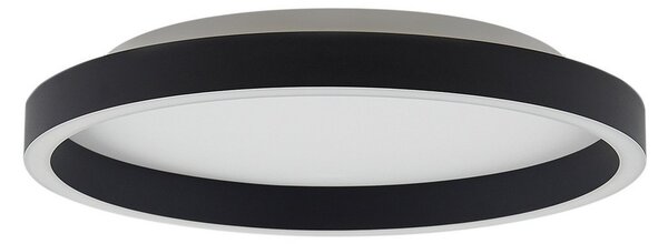Stropní Lampa Lucande, Rotundo, stmívatelné, Černá, Jídelna, Plast, Moderní