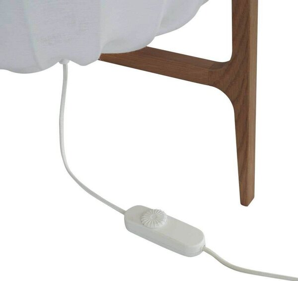 Stojací Lampa Watt & Veke, stmívatelné, Bílá, Obývací pokoj, Dřevo, Skandinávský