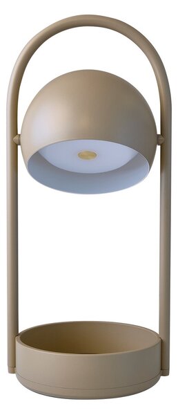 Stolní lampa FRANDSEN, Ball Portable, stmívatelné, Šedá, Obývací pokoj, Kov