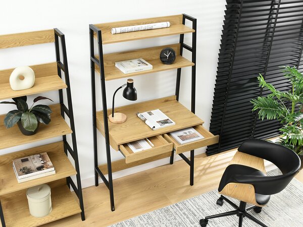 PC stolek Bergino (dub + černá). Akce -15%
