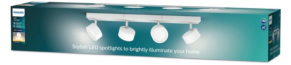 Stropní Lampa Philips, Bracia, Bílá, Obývací pokoj, Kov, Moderní
