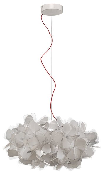 Závěsná svítidlo Slamp, Clizia Mama Non Mama, stmívatelné, Bílá, Obývací pokoj, Plast, Design