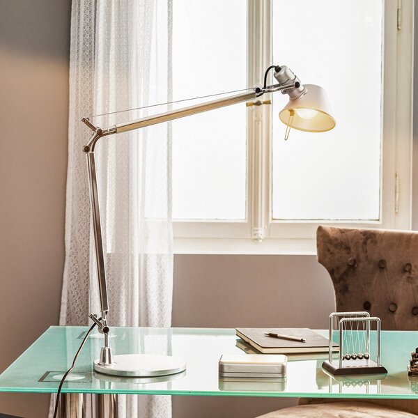 Stolní lampa Artemide, Tolomeo, Metalická, Pracovna, Kov, Design