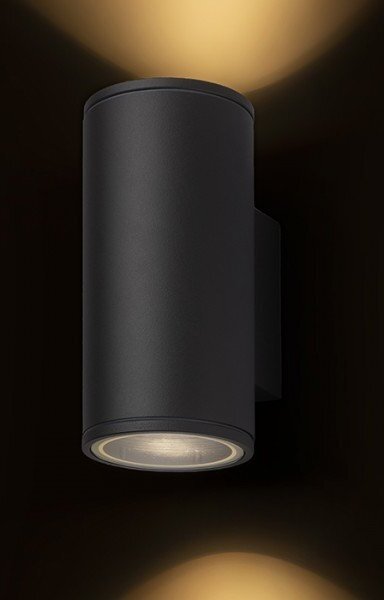 LIZZI II nástěnná antracitová 230V GU10 35W IP54 - RED - DESIGN RENDL