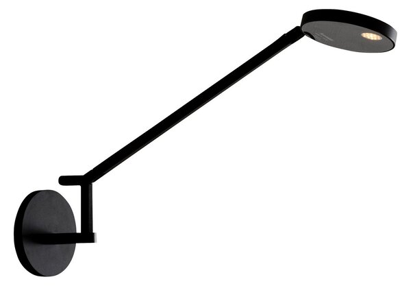Nástěnná Svítidla Artemide, Demetra Micro, stmívatelné, Černá, Pracovna, Kov, Design