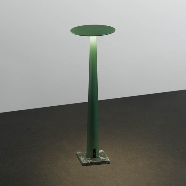Stolní lampa Nemo Lighting, Portofino, stmívatelné, Zelená, Obývací pokoj, Hliník, Moderní