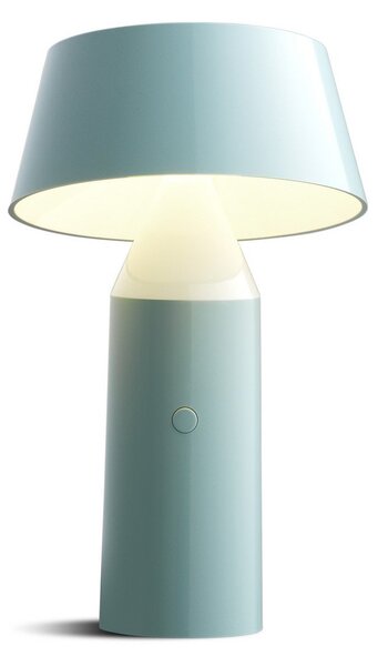 Stolní lampa MARSET, Bicoca, stmívatelné, Modrá, Obývací pokoj, Plast, Design