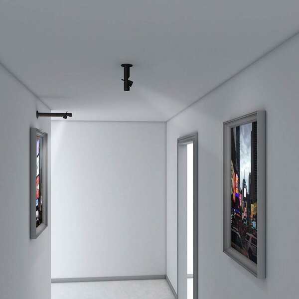 Stropní Lampa Martinelli Luce, Calabrone Spot, Černá, Obývací pokoj, Kov, Design