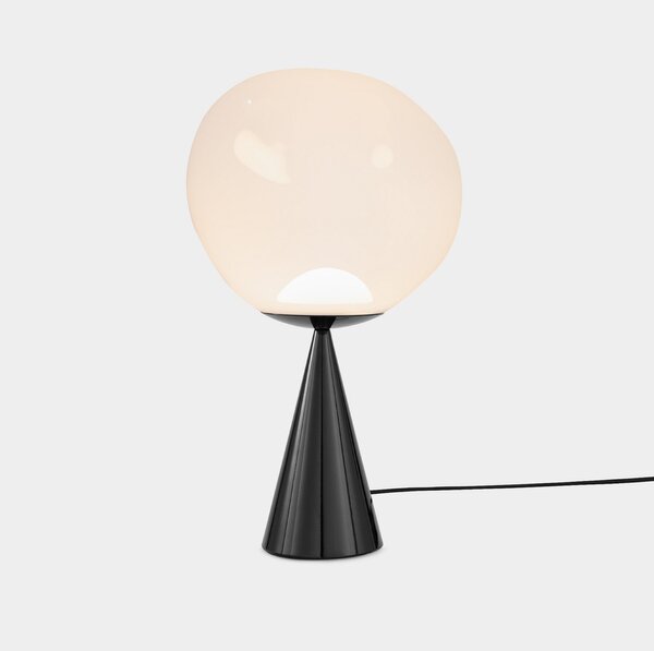 Stolní lampa Tom Dixon, Melt Cone Fat, stmívatelné, Černá, Obývací pokoj, Kov, Design