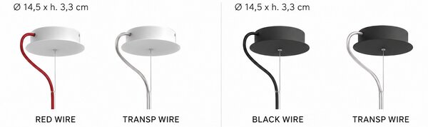 Slamp Závěsné svítidlo C'EST LA VIE, MEDIUM, pr. 53cm, 2xE27 Barva: Černá, Barva kabelu: černá