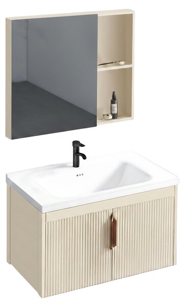 Sada Koupelnového Nábytku S Umyvadlem Rea Aa147 Astor 60Cm Béový