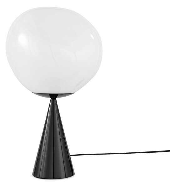 Stolní lampa Tom Dixon, Melt Cone Fat, stmívatelné, Černá, Obývací pokoj, Kov, Design