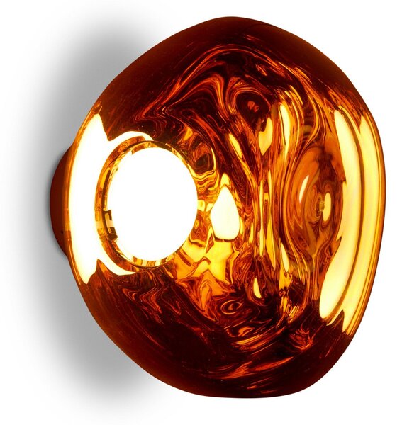 Nástěnná Svítidla Tom Dixon, Melt Surface Mini, stmívatelné, Měděná, Obývací pokoj, Plast, Design