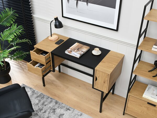 PC stolek Loftego (dub + černá). Akce -15%