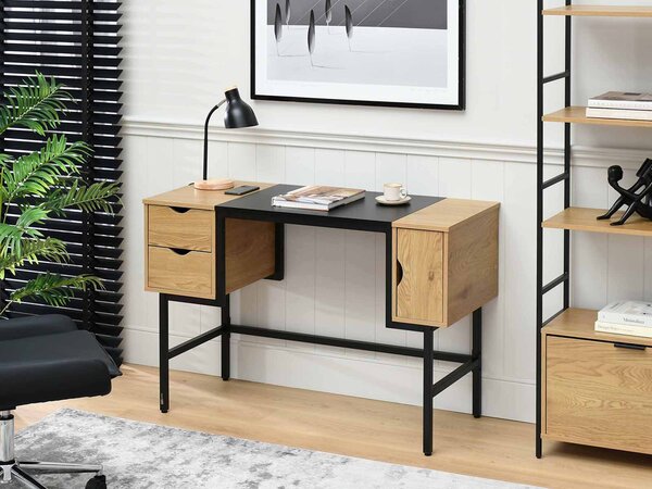 PC stolek Loftego (dub + černá). Akce -15%