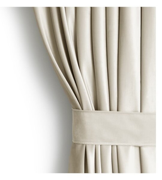 Béžový sametový dimout závěs 140x270 cm Eyelets – Restilo