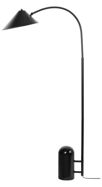 Stojací Lampa Lucande, Alviero, Černá, Obývací pokoj, Kov, Vintage