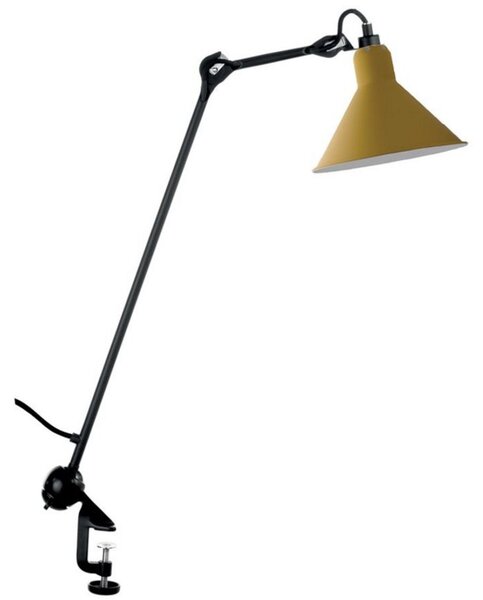 Stolní lampa Lampe Gras, Žlutá, Pracovna, Kov
