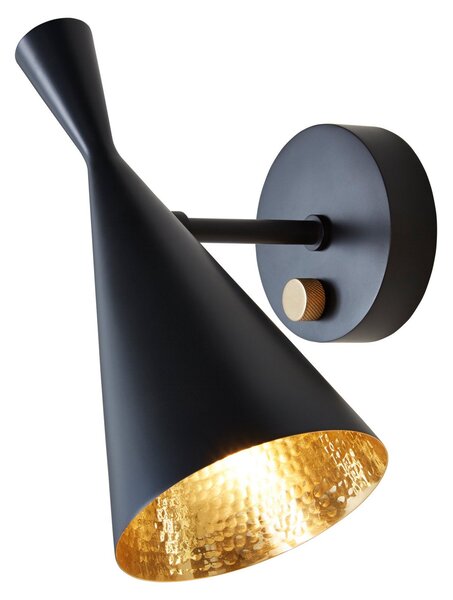 Nástěnná Svítidla Tom Dixon, Beat Wall, stmívatelné, Černá, Obývací pokoj, Kov, Design