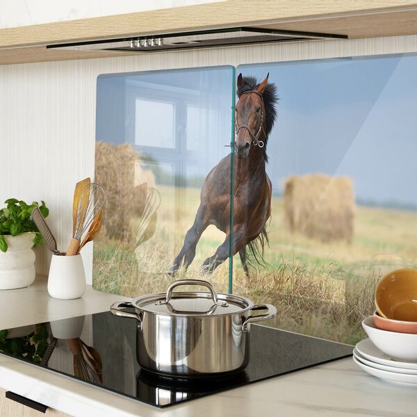 Skleněné krájecí prkénko Kůň na louce ddk-nr-wm-00005811