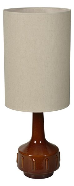 Stolní lampa MARKET SET, Jimmy, Hnědá / Rezavá, Obývací pokoj, Keramika